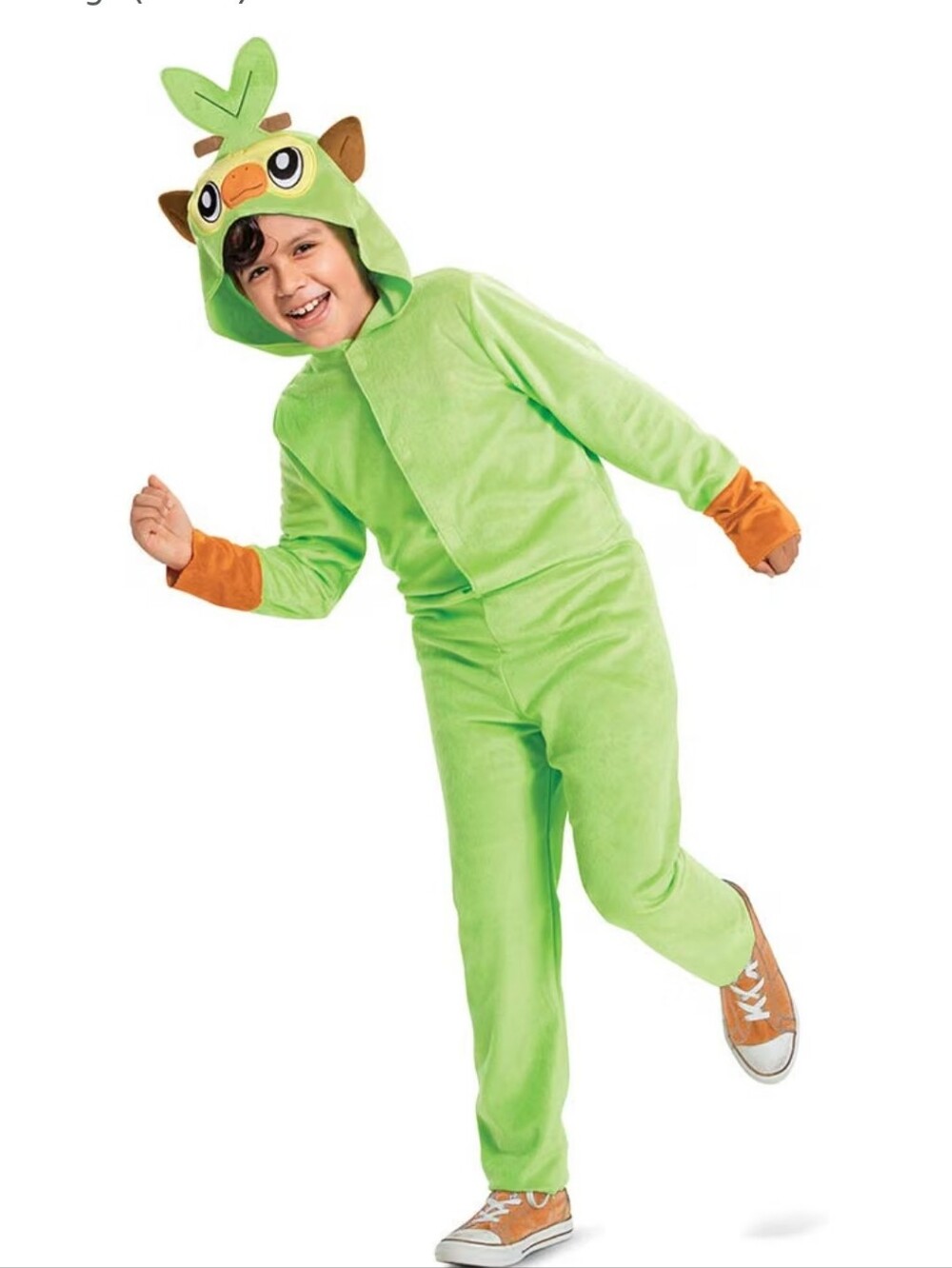 Disguise Grookey Pokemon Costume, Hooded Jumpsuit Size Small 4/6